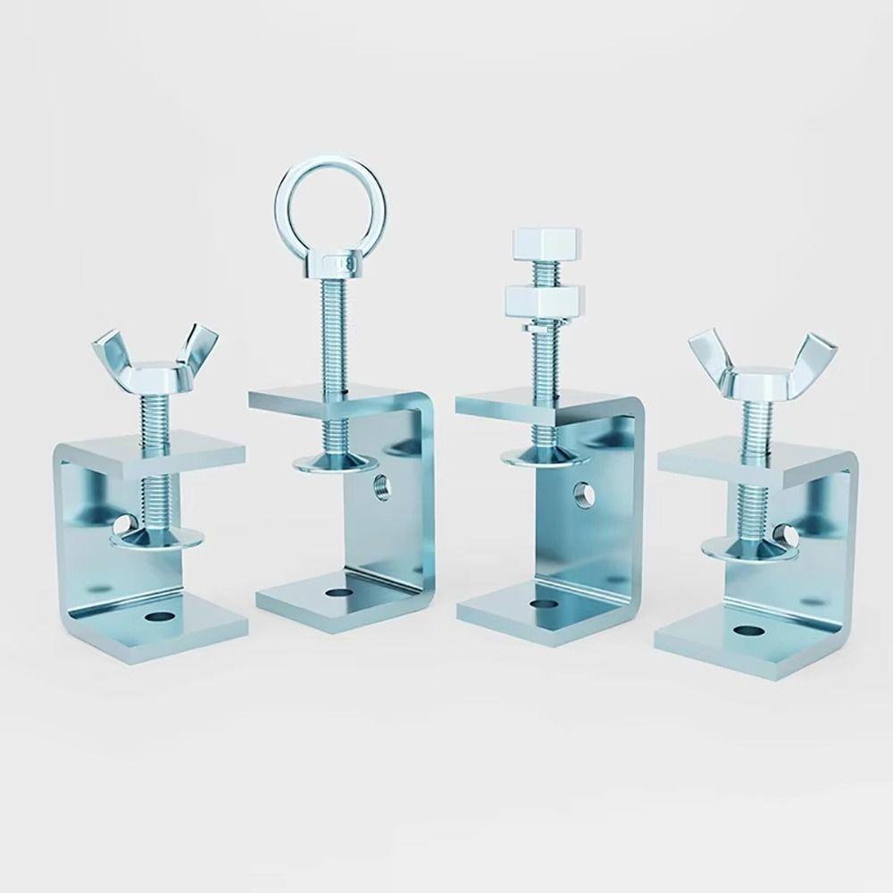 1 ks Více tvarů hlavy U svorka Otevřená výška 20-130MM Pozinkovaná uhlíková ocel C-typ svorka Zesílené pevné příslušenství