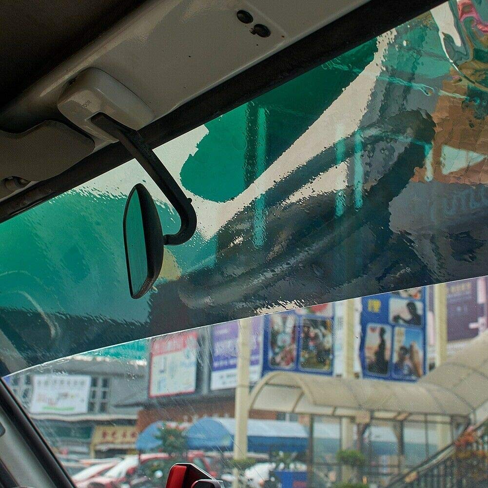Plouluyt Car Tint Film Top Front Windshield Foil Protection Gradient 20X150cm(Green)