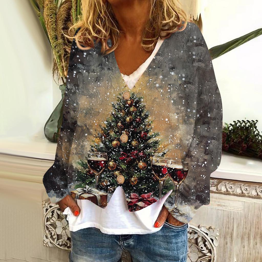 Women's Fashion Short Coat Casual Long Sleeve Printed Single Breasted Plush Top