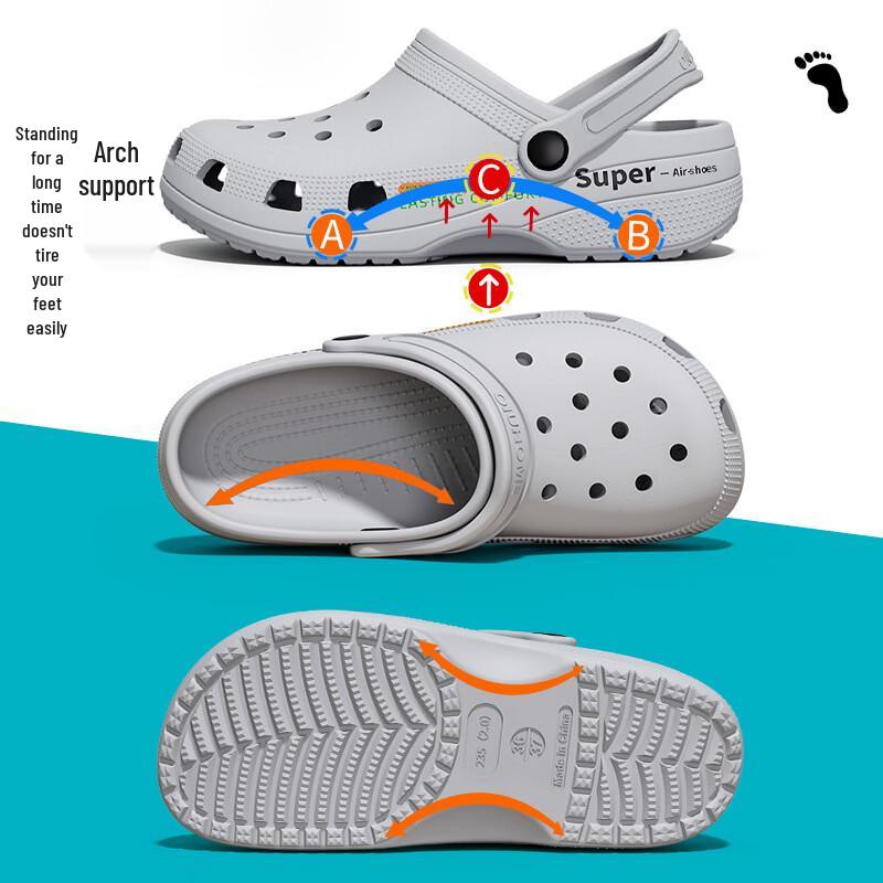 Jieliya Printed Clog Sandals