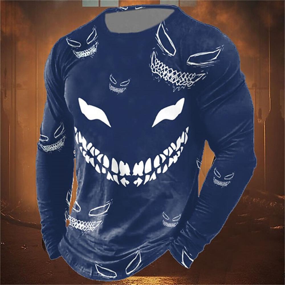Fashion Smiley Print Men's Clothing Fashion 3D Print Smiley Graphic T-shirt Harajuku Mens T Shirt Designer T-shirts for Men Tops