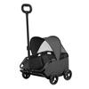 4 Wheels Pet Stroller for Small Dogs Cats Folding Shopping Cart with Canopy for Travelling Shopping Walking Playing