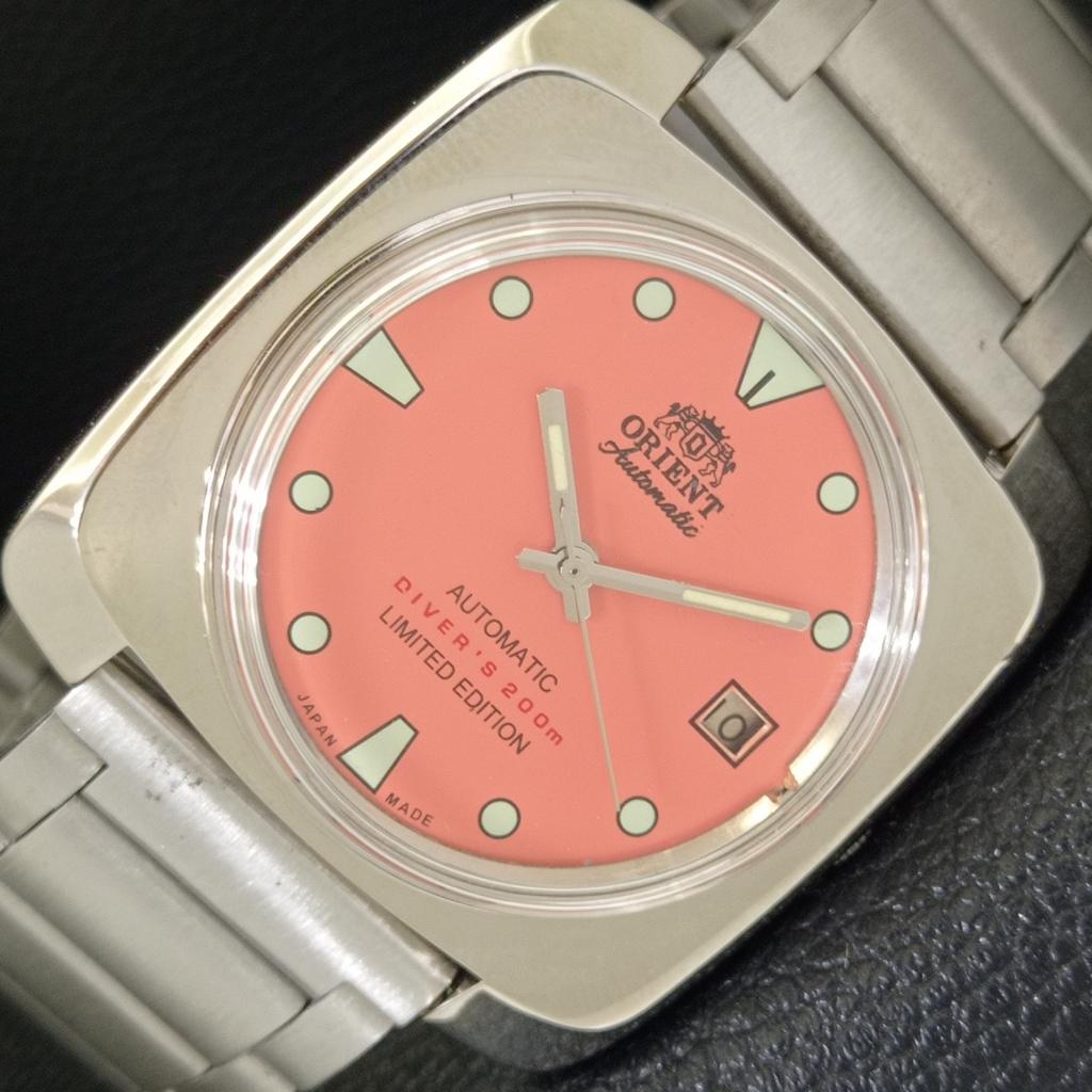 

Б/У АВТОМАТИЧЕСКИЕ 46941 ВИНТАЖНЫЕ ORIENT ЯПОНИЯ МУЖСКИЕ ЧАСЫ С ЦИФЕРБЛАТОМ ПЕРСИКОВОГО ЦВЕТА a702227-5 R123-a702227