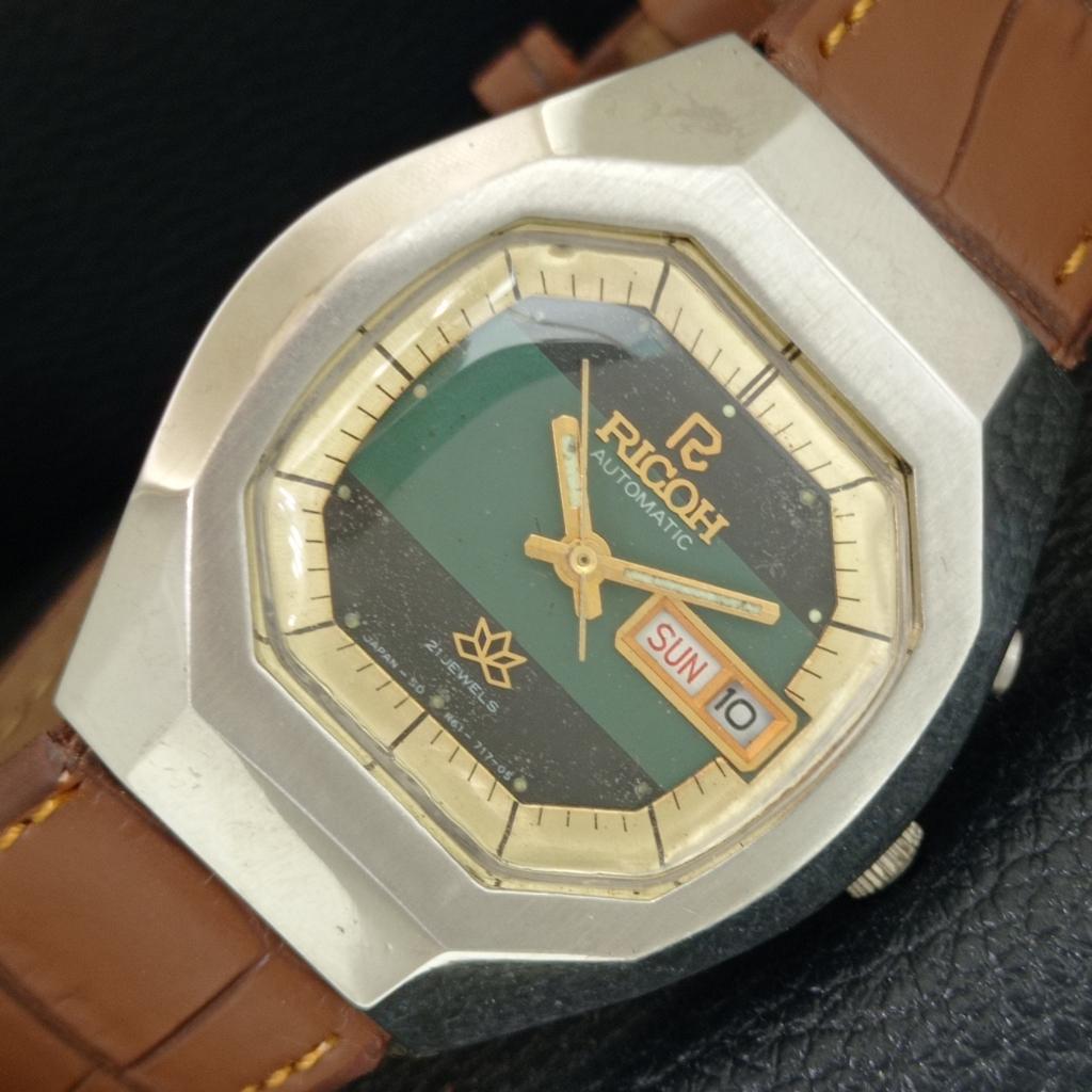

VINTAGE RICOH R31 AUTOMATIC JAPAN MENS ORIGINAL DIAL WATCH a704746-1