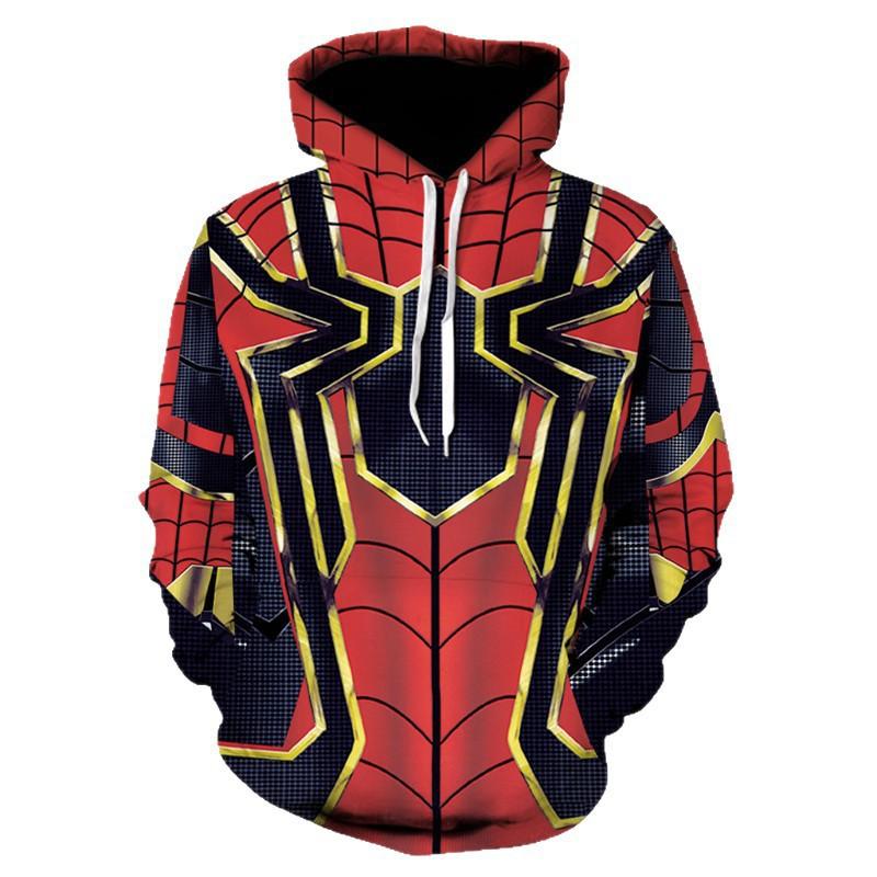 Marvel Spider-Man 3D Printed Hoodie Unisex Oversized Casual Sweatshirt Fall