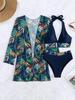Swimsuit European And American Three-Piece Suit Split Bikini Sexy High Waist Swimsuit Women'S Bikini New
