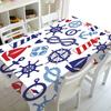 Strisce Blu e Bianche Decorazione di Lusso Cucina Matrimonio Tovaglia Tavolino da Caffè Tovaglia Impermeabile Nappe De Table