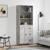 VidaXL Highboard Concrete Grey 69.5x34x180 Cm Engineered Wood 3189993