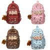Capybara Cartoon Pattern Backpack Large Capacity Shoulders Bag Gift Children