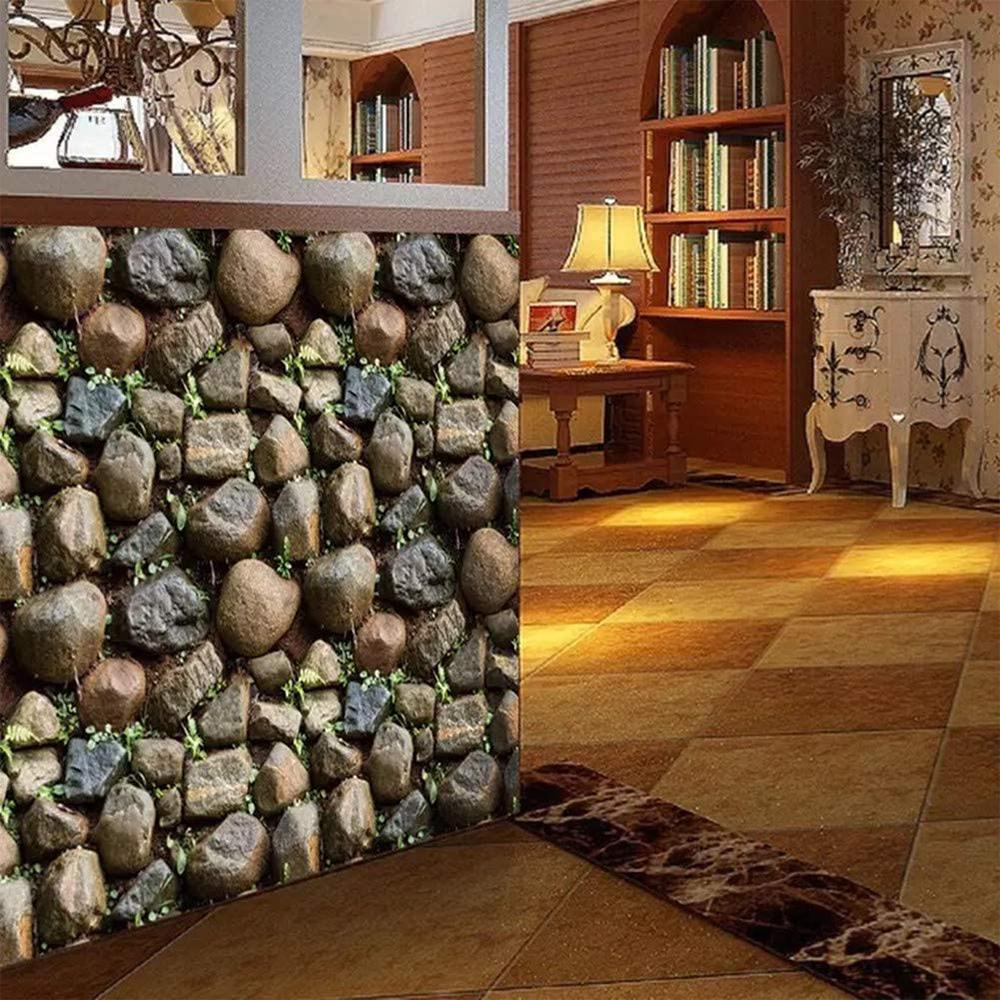 Self Adhesive Vinyl Rock Stone Wallpaper for Kitchen Backsplash Bathroom Walls Removable and Waterproof
