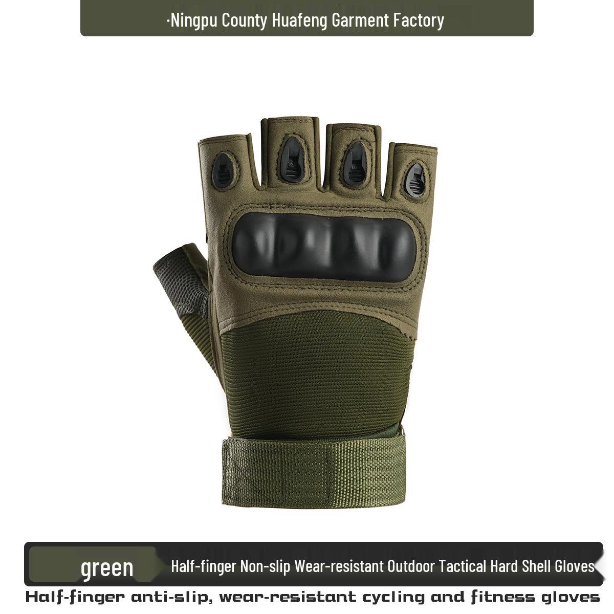 

Spring/Autumn Tactical Half-Finger Cycling & Fitness Gloves Extra Large