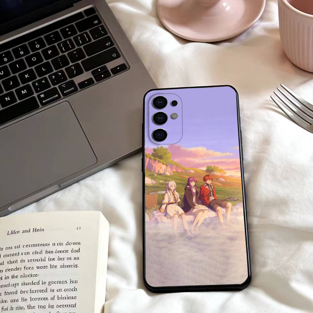 

F-Frieren B-Beyond Journey s End Phone Case For Samsung S25,24,23,22,30,21,10,9,Ultra,Plus,Lite,FE,4,5 G Soft Black Case Samsung S22plus5G