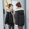 New cotton-padded women's clothing winter short loose down cotton-padded women's cotton-padded jacket loose hooded jacket