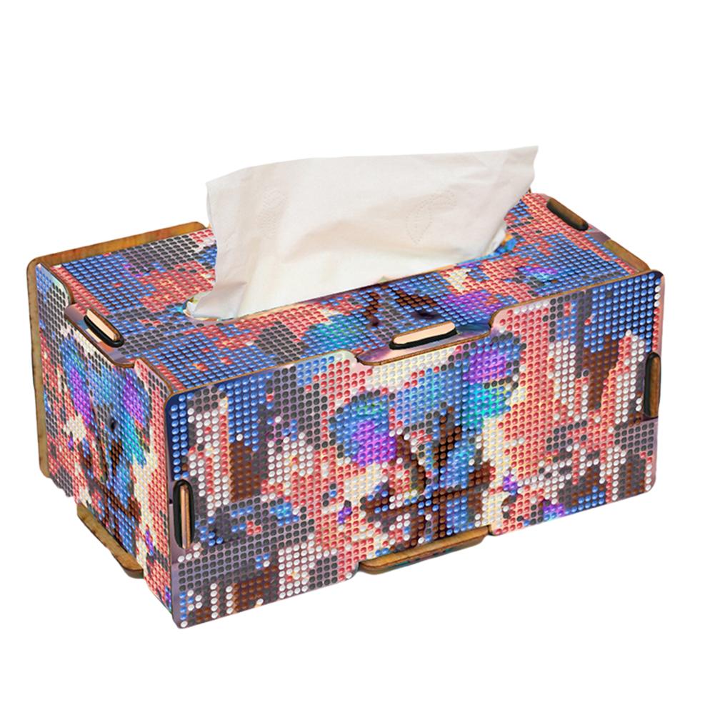 

Diamond Painting Tissue Box Kits Diamond Painting Box DIY Diamond Desk Decorative Tissue Box for Living Room Bedroom Bathroom