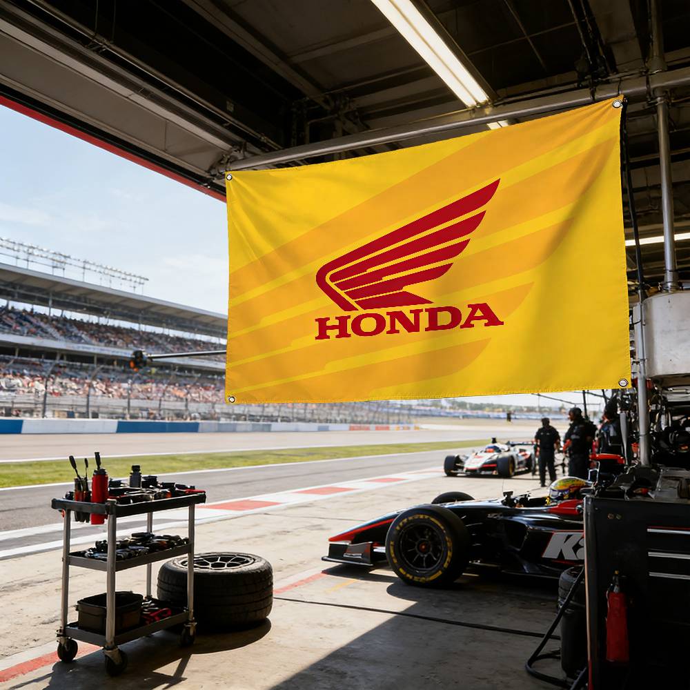 Motorcycle For HONDA Decorative Flag Waterproof Fade Resistant Polyester Indoor Outdoor Hanging Flag