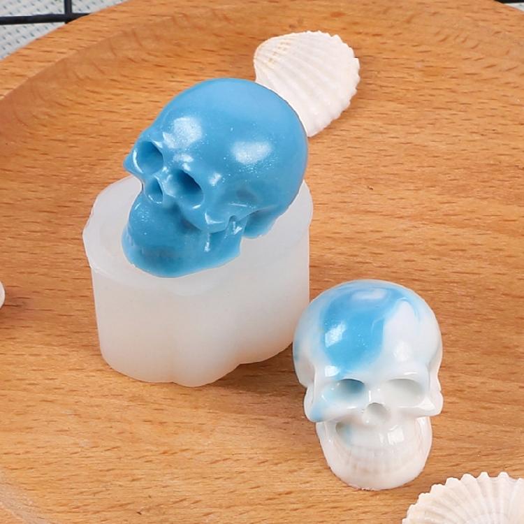 Skull Crystal Epoxy Resin Molds Skull Pendant Silicone Molds Jewelry Making Tool Casting Molds