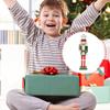 Nutcracker Christmas Ornaments Seasonal Pendants Wooden Nutcracker Figurine For Bedroom Living Room Fireplace Bookshelf Holiday