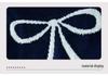 Autumn 2025 Women's Cropped Bow Knit Sweater with Long Sleeves