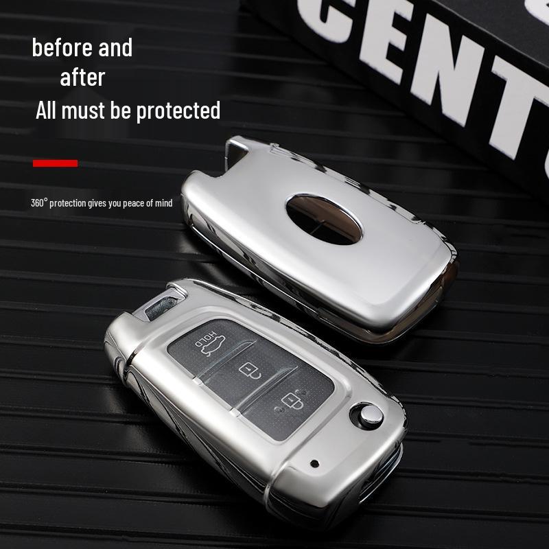 2018 Hyundai Elantra & Verna Key Cover: Unisex Protective Shell with Buckle