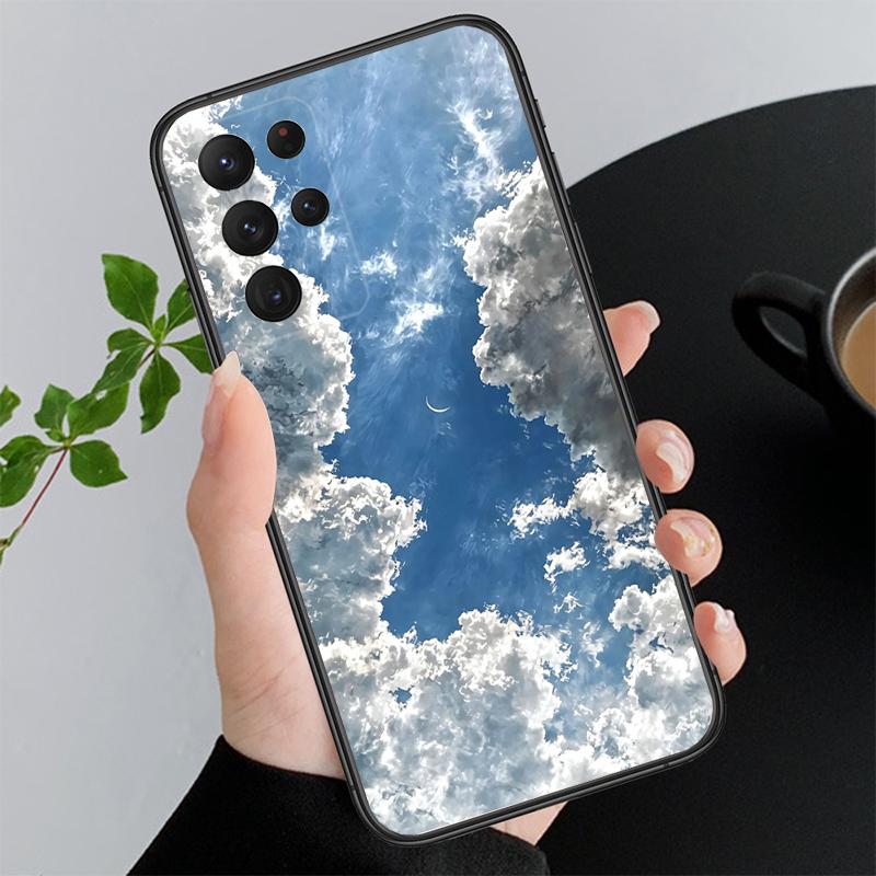 Clound Moon Star Night Phone Case For Samsung A55 A16 A56 A36 A35 A15 A53 A54 A33 A34 A25 A05S A52 A52S A14 A24 A26 A71