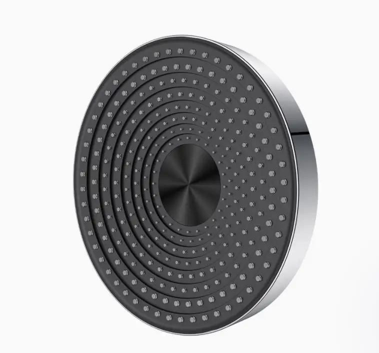 12 Inch Big Rain Shower Head ABS Plastic Round Top Shower Head Over-head Shower Sprayer brushed Gold Chrome and Black gunmetal