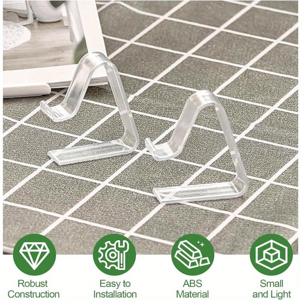 24Pcs Transparent Tablecloth Clips Anti-Slip Table Cover Clamps Plastic Table Cloth Clips Windproof Table Cover Holder Clamps