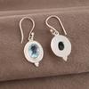 Wonderful Sky Blue Topaz Gemstone Jewelry, 925 Sterling Silver Earrings, Handmade Silver Earrings, Women's Earring For Gift