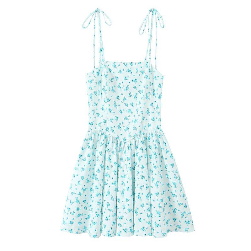 Kaslead New Arrival Women's Clothing Fashion Style Fashion Minimalist Flowers Print Dress 4661382