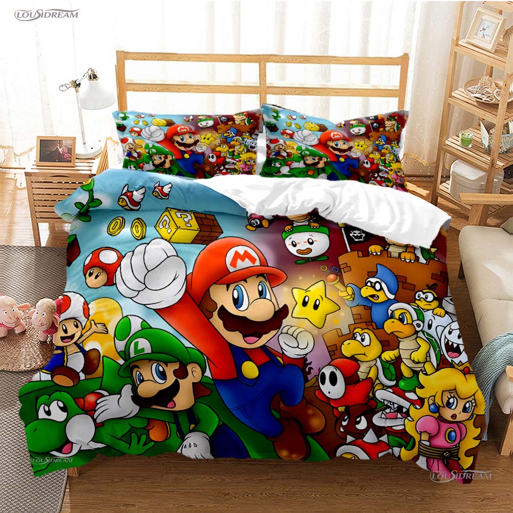 Lovely Carton Anime Al Season Soft Duvet Cover kawai Mai Beding set Premium Soft Comfortable Quilt Cover plus Pilowcase Single/Double/Quen/King