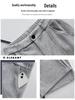 Women's High-Waisted Wool Pants - Black/Grey, Thick, Curved Leg, Autumn/Winter 2025, Slimming Straight-Leg with Velvet, Suit Style.
