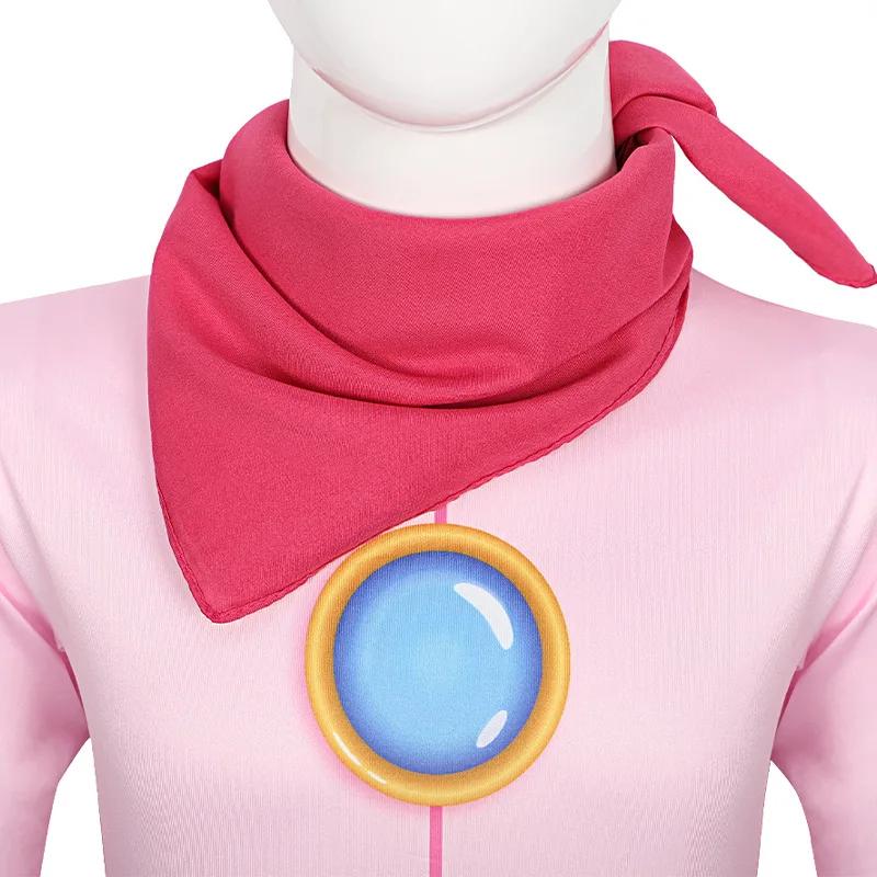 Girls Princess Pink Anime Jumpsuit Printed Movie Warrior Costume Game Role Play Halloween Performance Costume