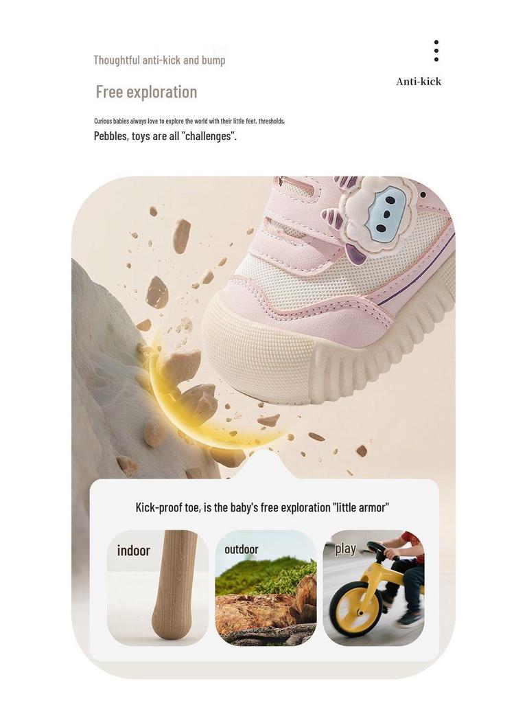 2026 Spring Children's Non-Slip Cartoon Shoes - Soft Sole, Breathable Toddler Shoes for Boys & Girls