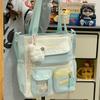 New college style student schoolbag large capacity candy color fresh high value travel lightweight versatile backpack