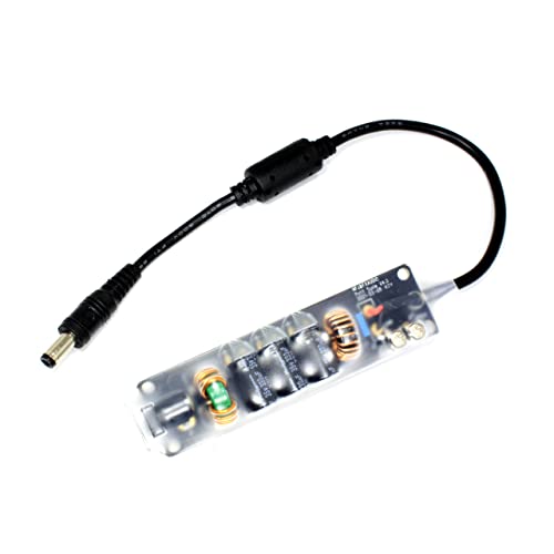 FX-AUDIO- [ACCESSORY SERIES 005] Petit Susie DC Power Noise Cleaner/Noise Filter, Extension Cable Type, 5.5mm Outer Diameter Output Plug, Compatible w