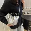 Korean Leather Bucket Bag Small Women’s Handbag Fashion Single Shoulder Bag  Female