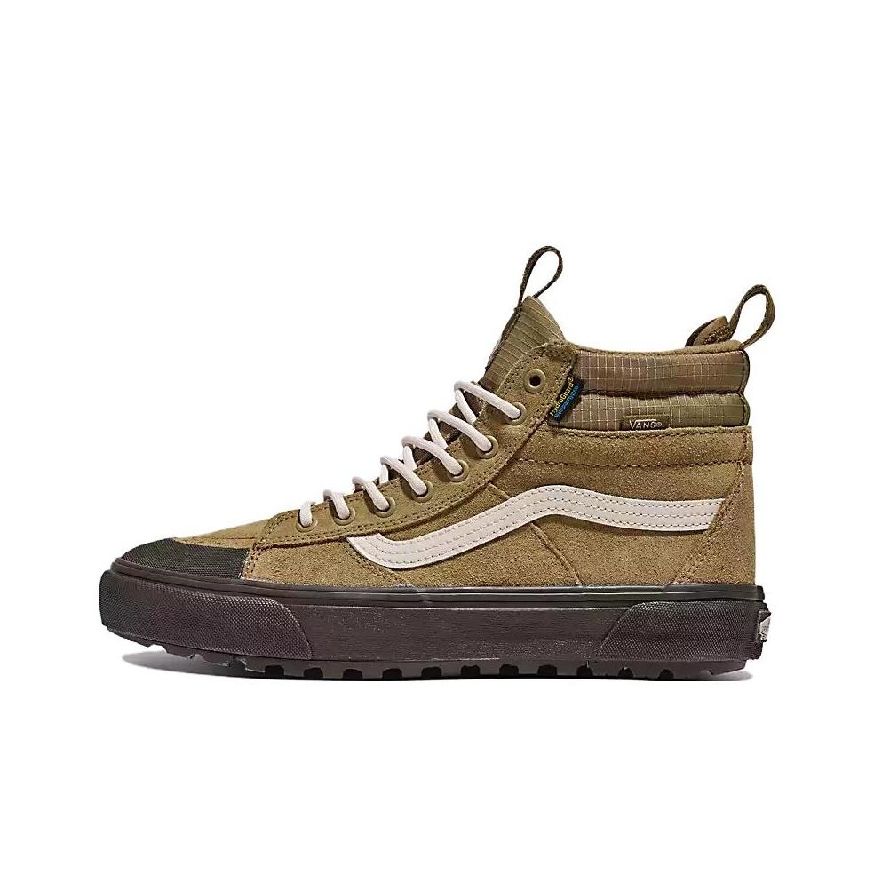 Vans Sk8-Hi Waterproof MTE Olive Drab Green Unisex Sneakers Tan Brown VN000CVTCX6