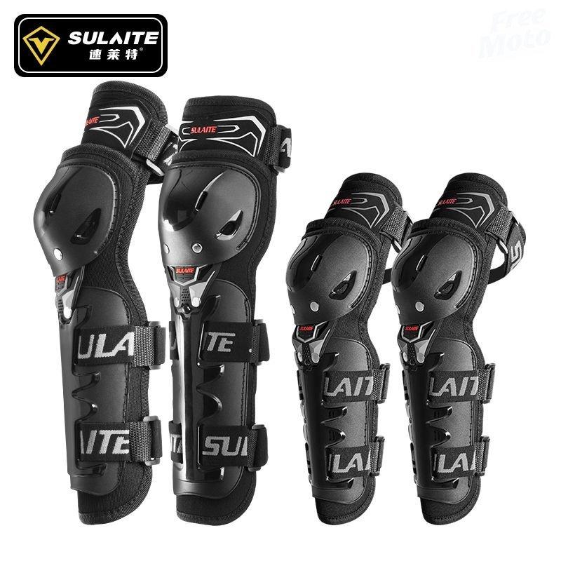 SULAITE Genouillères de Moto pour Homme Coudières Moto Protection Motocross Garde de Pilotage Moto Cross Racing Joelheira VTT