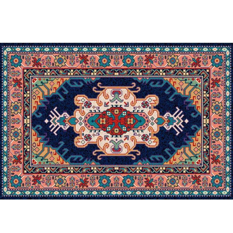 Vintage Living Room Carpet Ethnic Style Bedroom Bedside Carpet Persian Coffee Table Mat