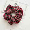30pcs  Women Hair Scrunchies Christmas Print Corduroy Cloth Hairbands Lady Girls Ponytail Hair Ties Accessories