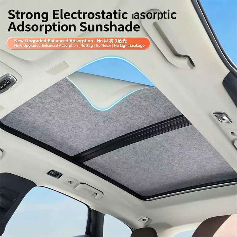 Car Sunroof Insulation Roof Visor For Volkswagen VW Tiguan 5N 2010~2017 16 Anti-UV Electrostatic Adsorption Sky Curtain Sunshade