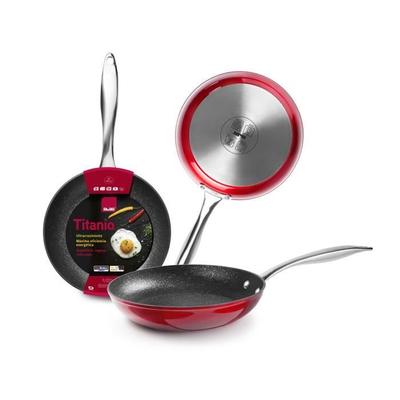 Frying Pan - IBILI - Red Rock - 28 Cm - Aluminium - Non-stick - Induction Compatible