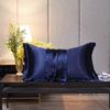Solid Color Double-sided Silk Pillowcase Mulberry Silk Ice Silk Beauty Pillowcase Single Silk Wide-edge Pillowcase