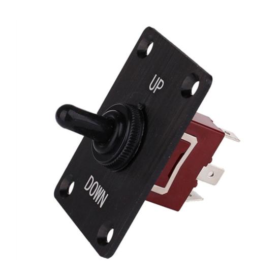 12V Waterproof Toggle Switch Heavy Duty Waterproof Toggle Switch 2 Pin ON/Off SPST with Mounting Plate Weatherproof Boot Cover