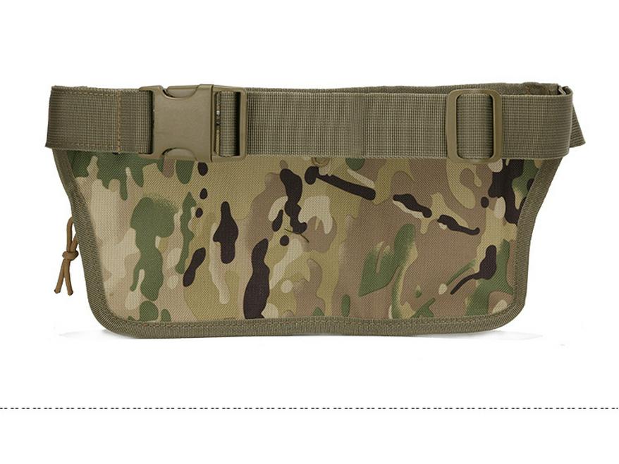 Tactical Camouflage Waterproof Fanny Pack for Outdoor, Cycling, and Mountaineering with Three Compartments