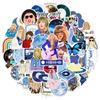 50PC TS Stickers  Female Decal Decorate Laptop Garage Door Fridge Guitar Car Scrapbook Skateboard Suitcase Motorcycle Snowboard