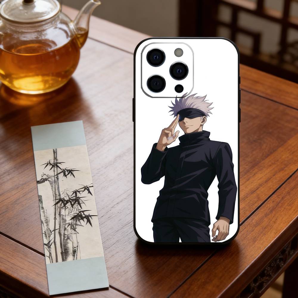 Anime J-Jujutsu Kaisen S-Satoru Gojo Phone Case Silicone Soft For IPhone 17 16 15 14 13 12 11 X XR Plus Pro Max Plus