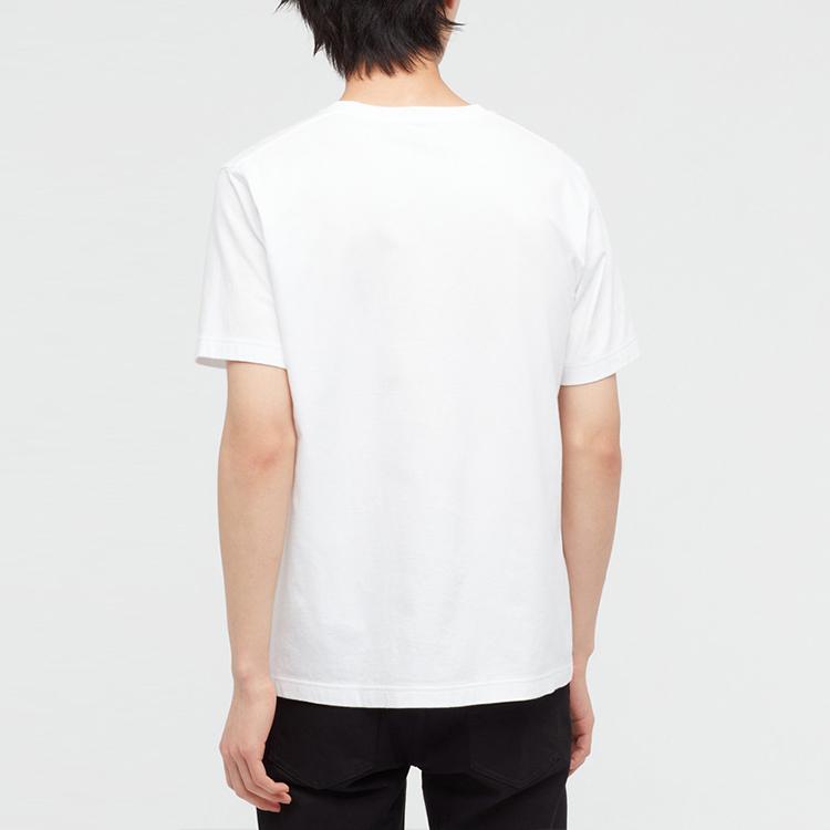 Uniqlo × Jujutsu Kaisen Collaboration Logo Print Round Neck T-Shirt Unisex Tops White 440675-00