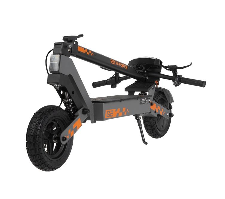 KUKIRIN G2 800W Faltbarer Elektroroller, 48V 15Ah Akku, 55km Reichweite, 10-Zoll-Reifen, Doppelscheibenbremsen, 120kg Tragfähigkeit