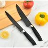 Seven Piece Knife Black Steel Hollow Cheese PIZZA Knife Gift Color Box Kitchen Stainless Steel Set Tool
