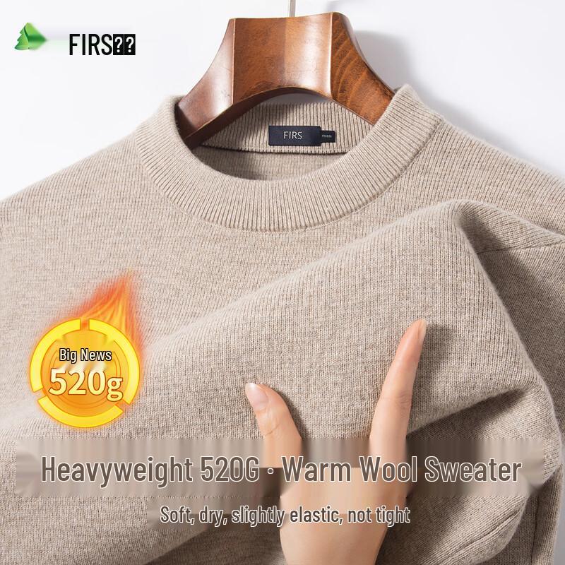Shanshan Men's Warm Fleece Wool Sweater